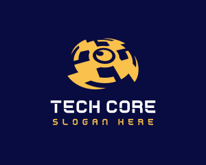 Drone Camera Tech logo design