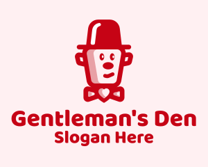 Heart Bow Tie Gentleman  logo design