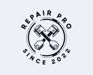 Piston Mechanic Repair logo design