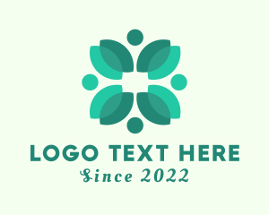 Massage - Natural Wellness Leaf logo design