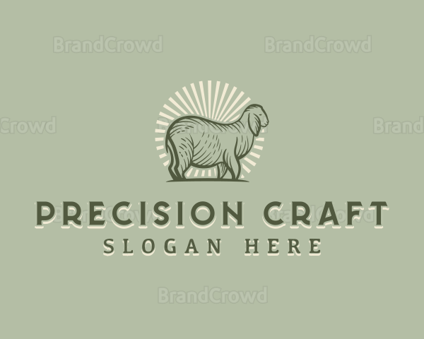 Sheep Livestock Farm Logo