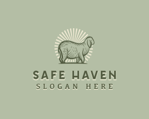 Sheep Livestock Farm Logo