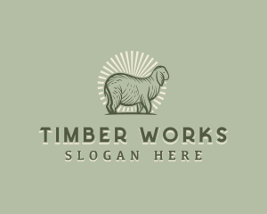 Sheep Livestock Farm Logo