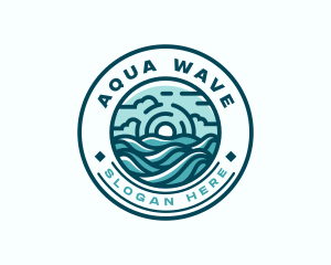 Wave Surfing Resort logo design