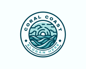 Wave Surfing Resort logo design