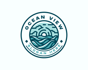 Wave Surfing Resort logo design