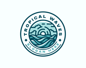 Wave Surfing Resort logo design