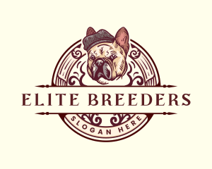 French Bulldog Pet logo design