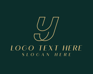 Golden - Luxury Jewelry Couture logo design