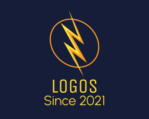 Volt - Electric Lightning Voltage logo design