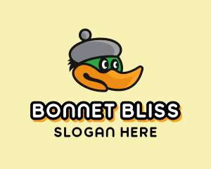 Duck Bird Bonnet logo design