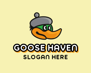 Goose - Duck Bird Bonnet logo design