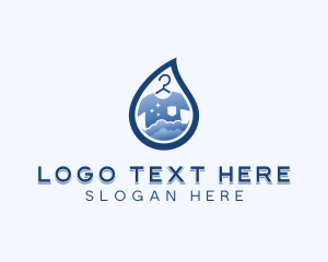 Clothes Washer - Suds Cleaner Laundromat logo design