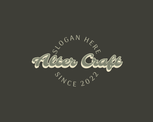 Casual Retro Craft logo design