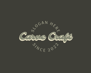 Casual Retro Craft logo design