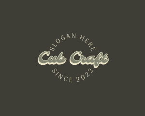 Casual Retro Craft logo design