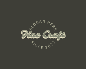 Casual Retro Craft logo design