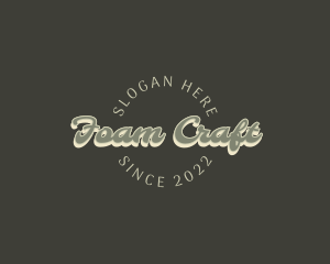 Casual Retro Craft logo design