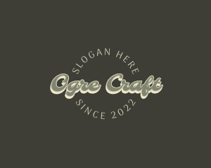 Casual Retro Craft logo design