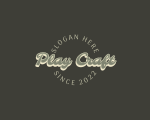 Casual Retro Craft logo design