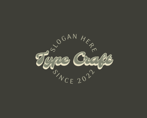 Casual Retro Craft logo design