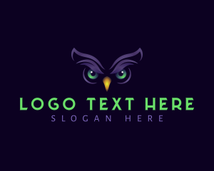 Owl - Owl Eyes Wildlife logo design