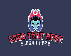 Pubg - Demon Skull Gaming logo design