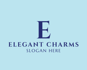 Elegant Serif Company logo design