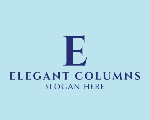 Elegant Serif Company logo design