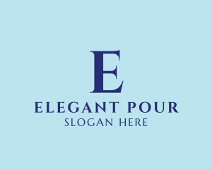 Elegant Serif Company logo design