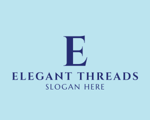 Elegant Serif Company logo design