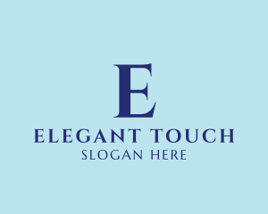 Elegant Serif Company logo design