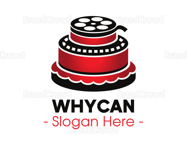 Movie Film Cake Logo