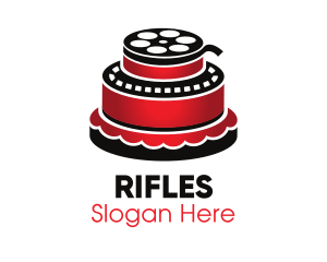 Movie Film Cake Logo