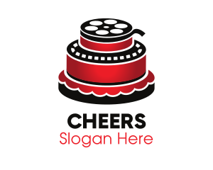 Movie Film Cake Logo