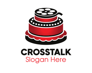 Movie Film Cake Logo
