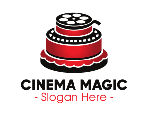 Movie - Movie Film Cake logo design