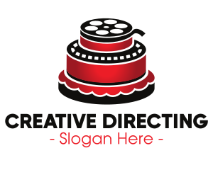 Directing - Movie Film Cake logo design