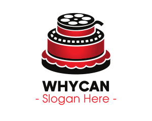 Film - Movie Film Cake logo design