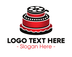 Movie - Movie Film Cake logo design