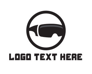Virtual Reality - Black Circle VR logo design