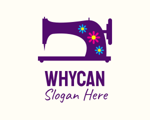 Floral Sewing Machine  Logo