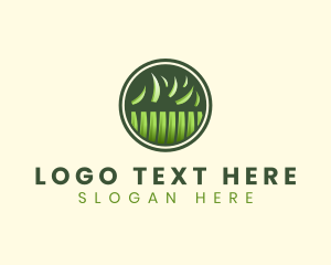 Gardening - Grass Lawn Mowing logo design