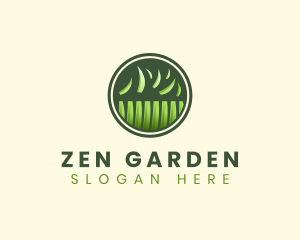 Grass Lawn Mowing logo design