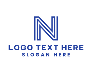 Company - Modern Tech Company Letter N logo design