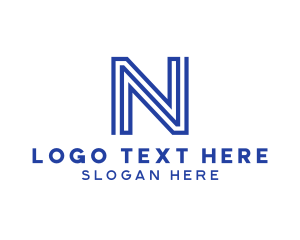 Wide - Generic Company Letter N logo design