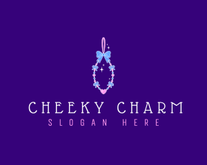 Beads Bow Charms logo design