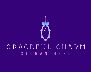 Beads Bow Charms logo design