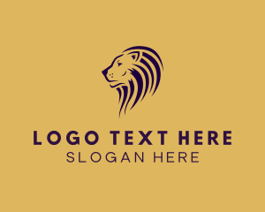 Lion Feline Mane Logo