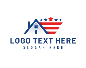 States - Stars and Stripes Real Estate logo design